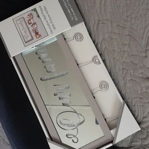Our Family mirror wall plaque picture holder